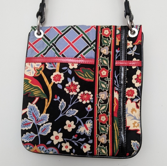 Leaving Soon Vera Bradley 2010 Versailles Pattern Crossbody Purse - Picture 2 of 9